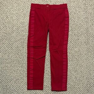 Janie and Jack Red Pants with Ribbon Accent